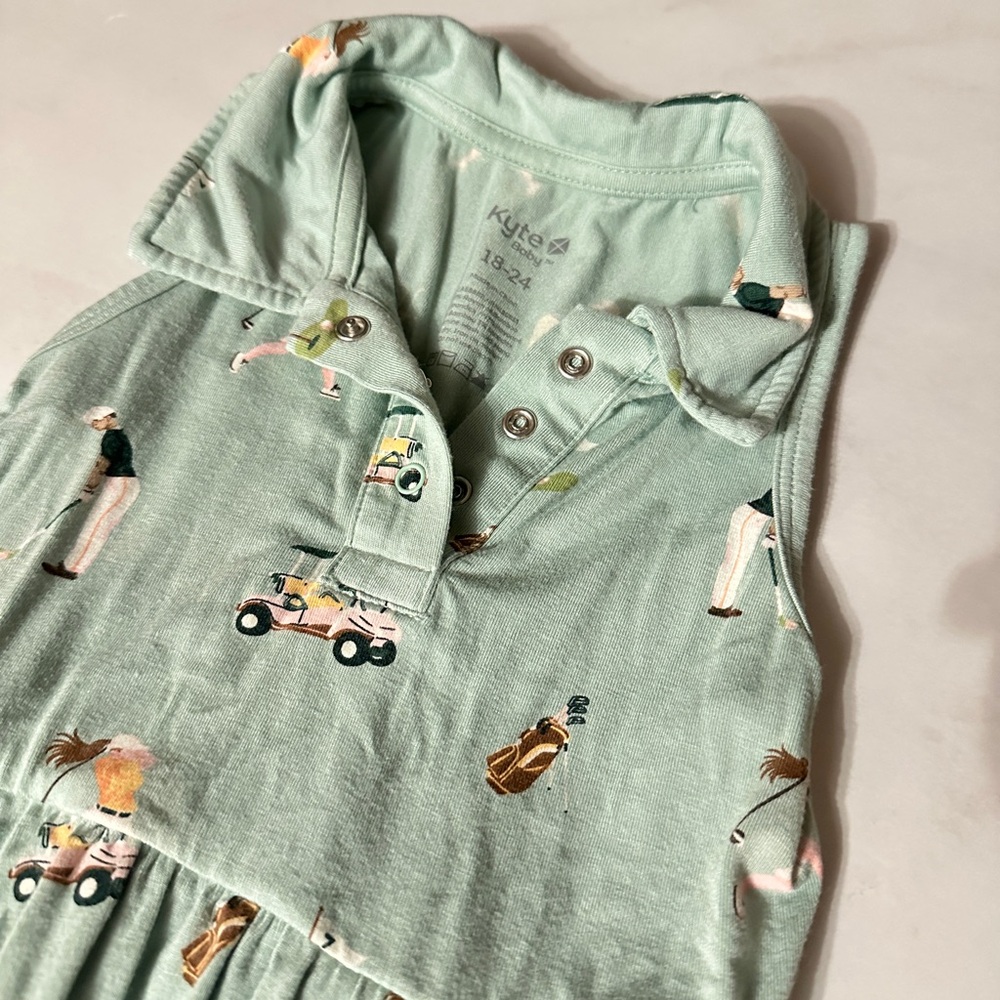 Kyte Baby Golf Polo Dress - Picture 2 of 5